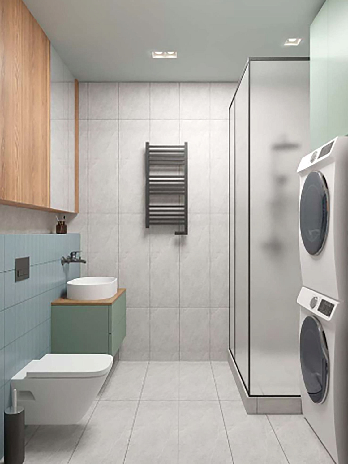 Типовой дизайн-проект однокомнатной квартиры ЖК на Троицкой (53 м2)